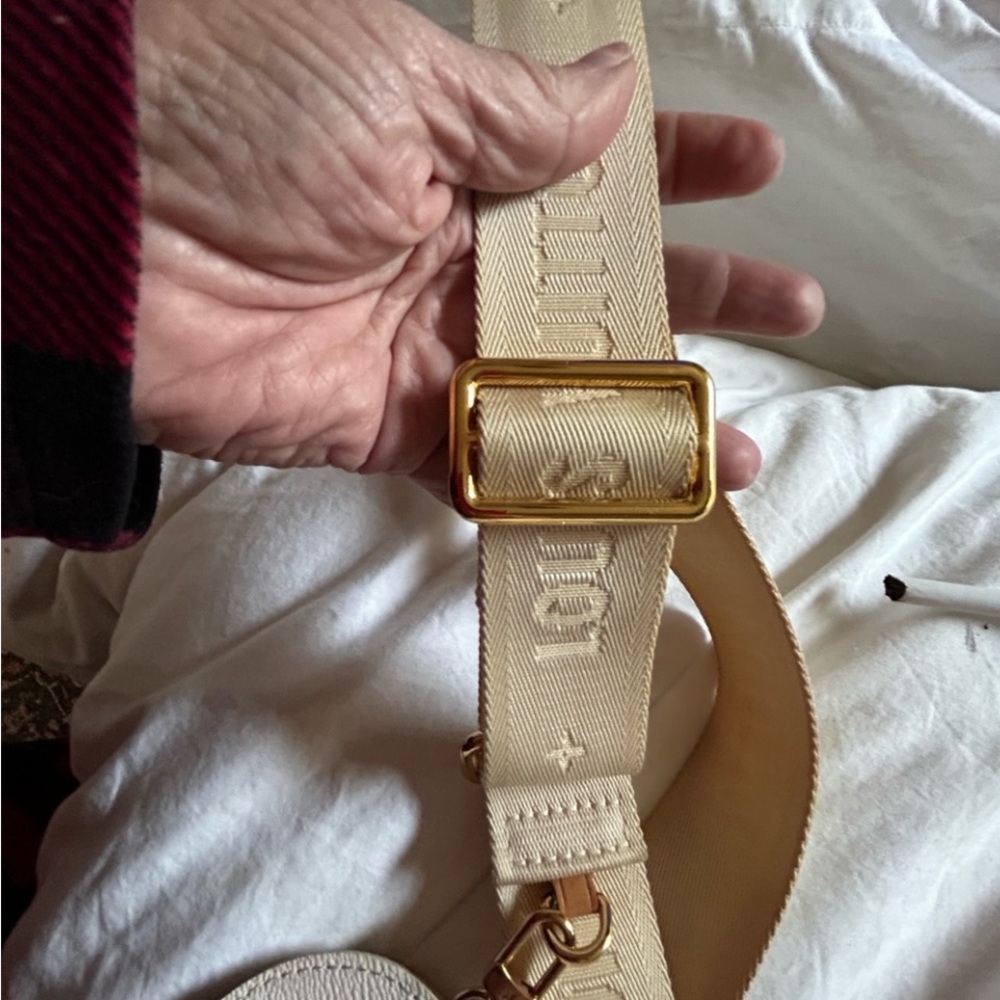 Louis Vuitton, authentic beige strap